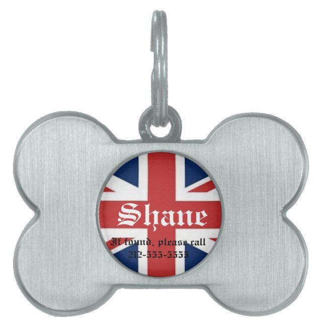 British Flag Dog Tag (Front)