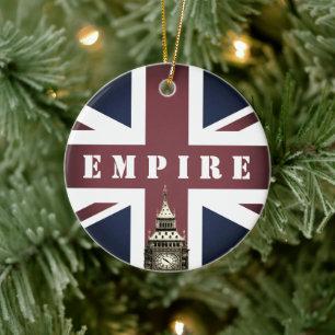 British Flag, Empire, United Kingdom, Big Ben UK Ceramic Ornament