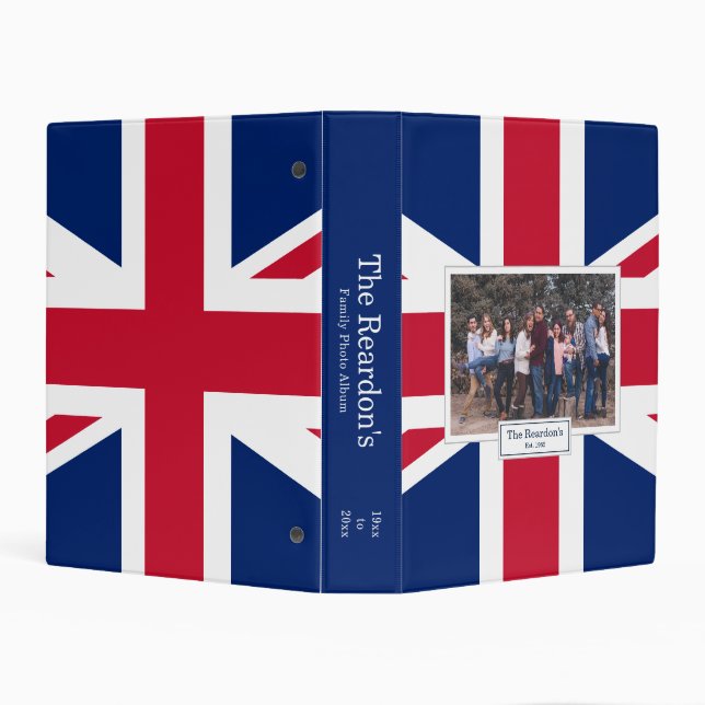 British Flag Family Photo Album  Mini Binder (Background)