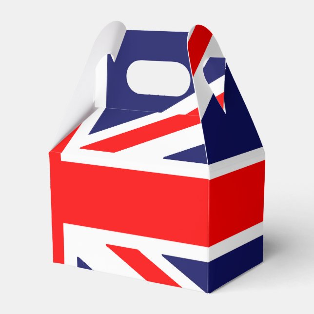 British Flag Favor Boxes (Front Side)