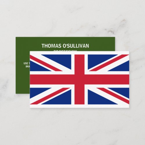 British Flag Flag of Northern Ireland Business Card