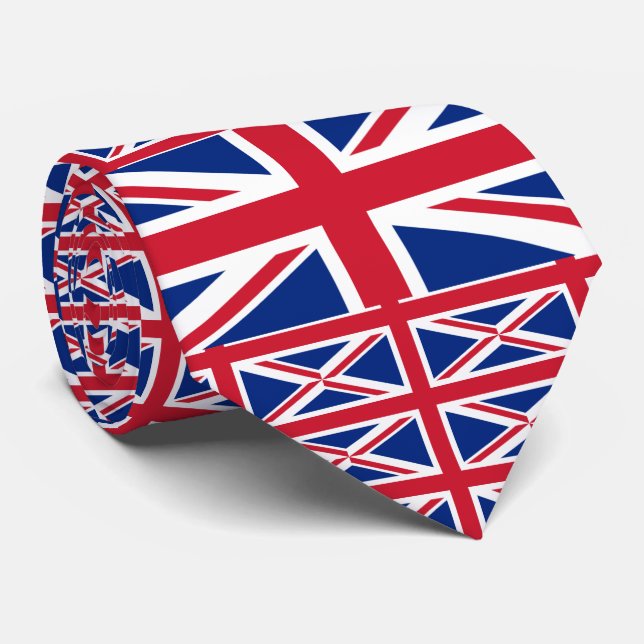 British Flag, Flag of Northern Ireland Neck Tie (Rolled)