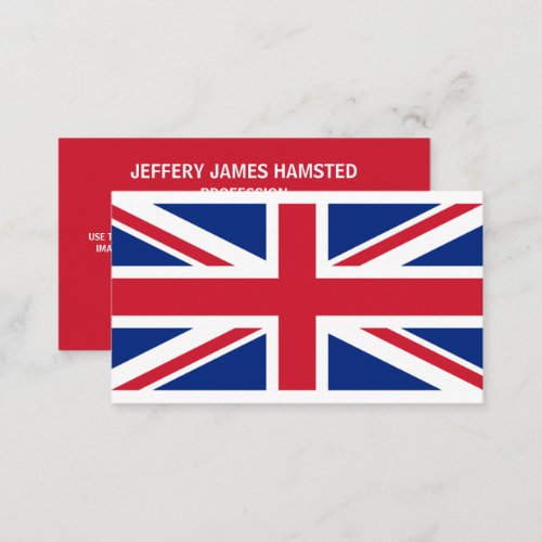 British Flag Flag of United Kingdom Business Card
