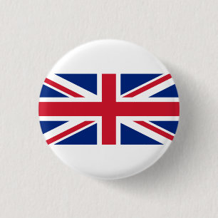 British Flag, Flag of United Kingdom Button