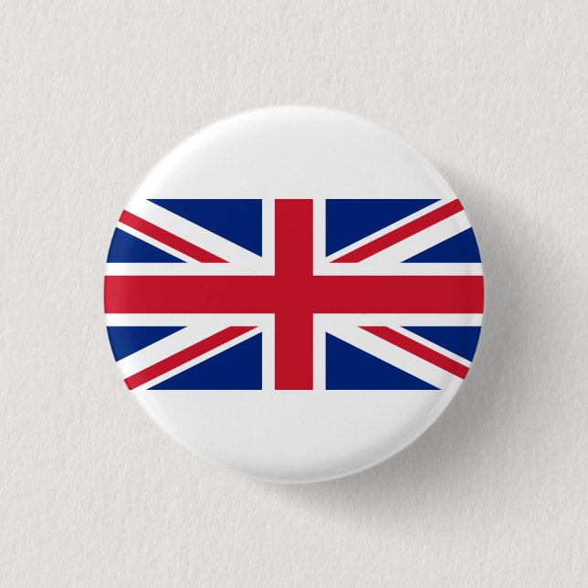 British Flag, Flag of United Kingdom Button (Front)