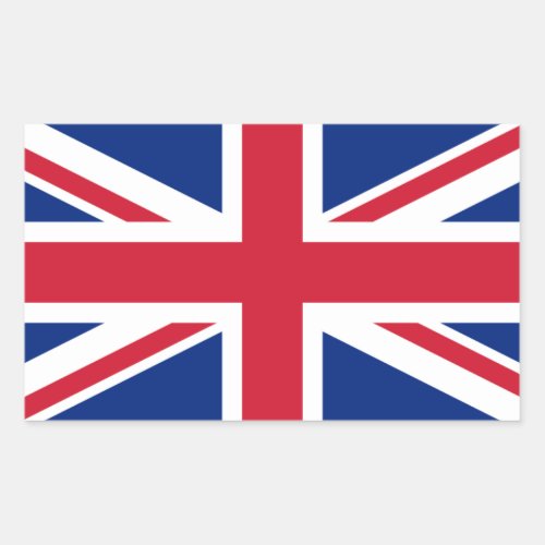 British Flag Flag of United Kingdom Rectangular Sticker