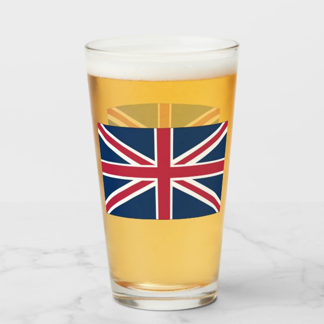 British flag glass (Front Filled)