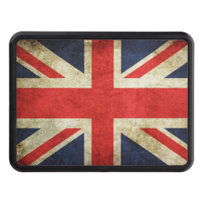 British Flag Grunge Hitch Cover