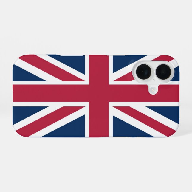 British flag iPhone case (Back Horizontal)