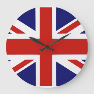 British flag large clock