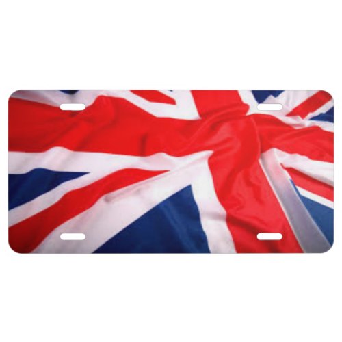 British Flag License Plate