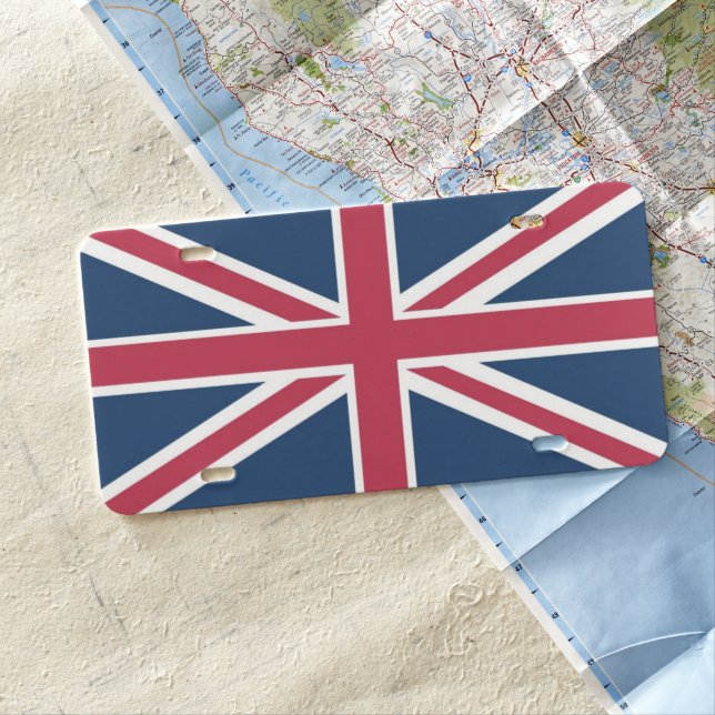 British Flag License Plate (In Situ)