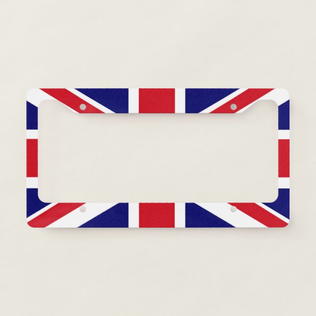 "British Flag" License Plate Frame (Front)