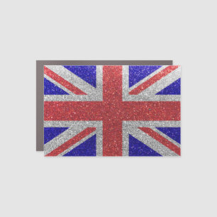 British Flag London UK Candy Glitter Sparkle Car Magnet