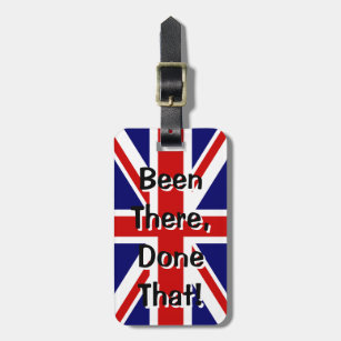British flag luggage tag   Been there done that!