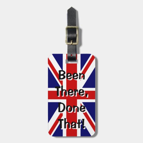 British flag luggage tag  Been there done that
