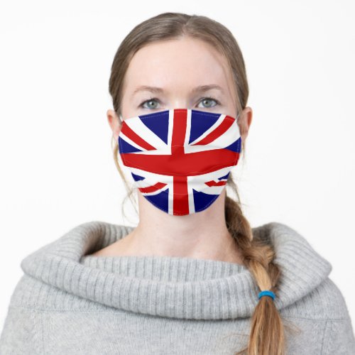 British Flag National Symbol of United Kingdom Adult Cloth Face Mask