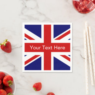 British flag paper napkins Union jack design
