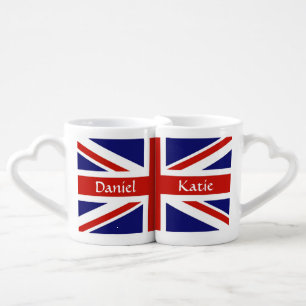 British Flag Personalized Mug Set