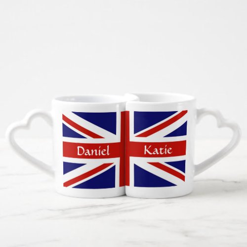 British Flag Personalized Mug Set