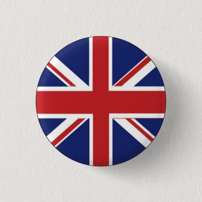 British Flag Pinback Button (Front)