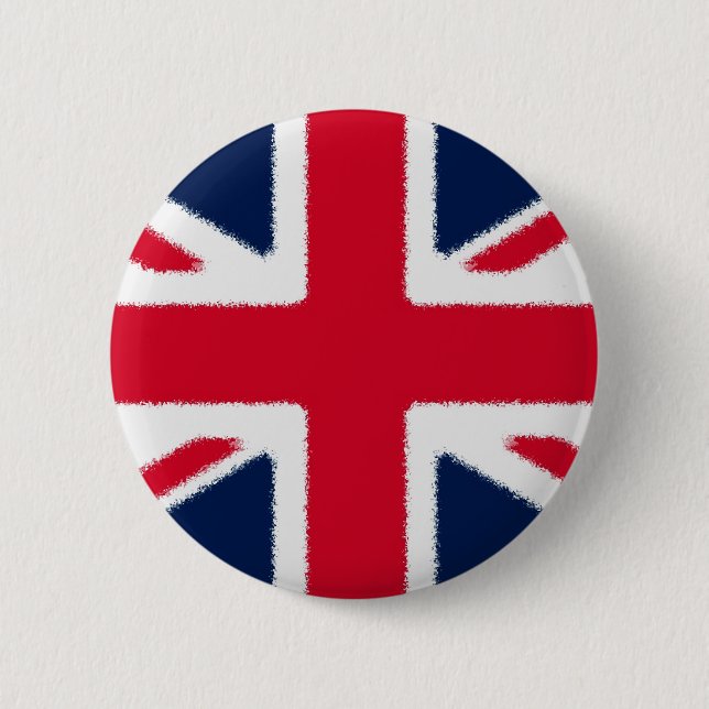 British Flag Pinback Button (Front)