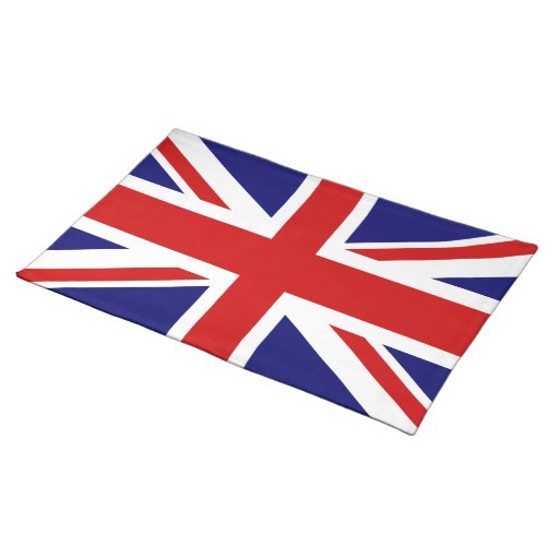 British flag placemats | Union Jack design | Zazzle