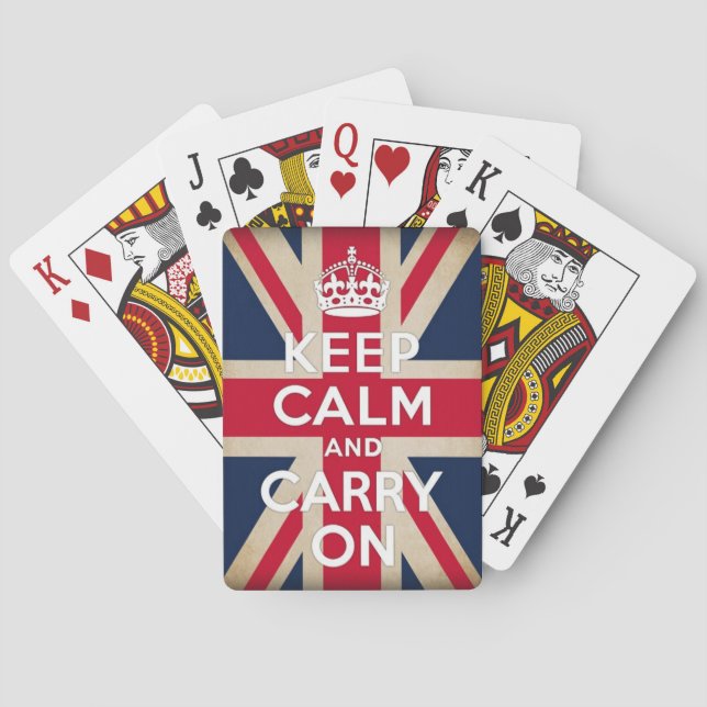 british flag poker cards (Back)