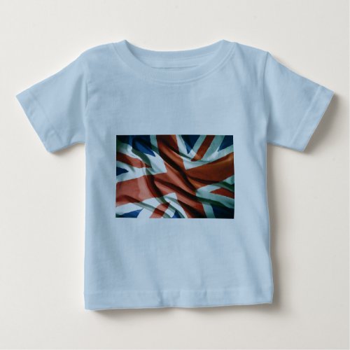 British Flag Pop Art Baby T_Shirt