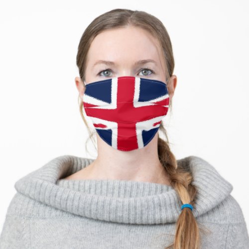 British Flag Pop Art European Travel Adult Cloth Face Mask