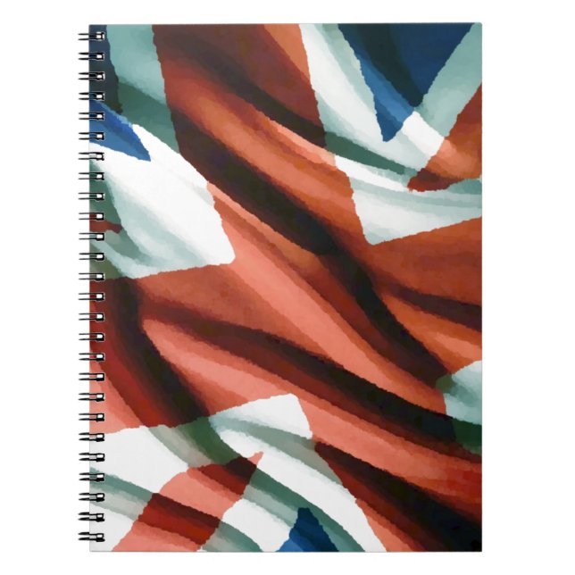 British Flag Pop Art Notebook (Front)