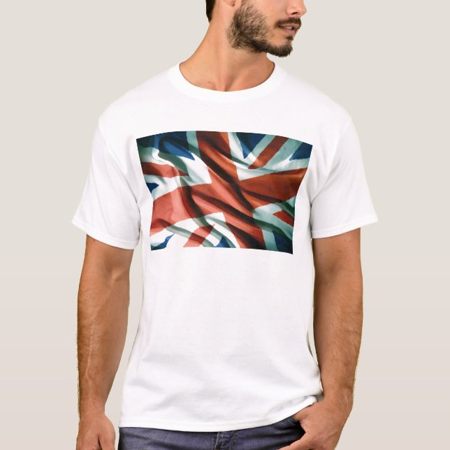 British Flag Pop Art T-Shirt (Front)