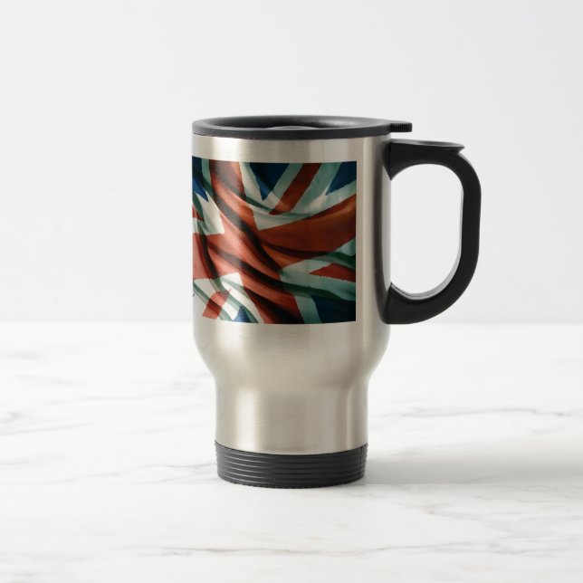 British Flag Pop Art Travel Mug (Right)