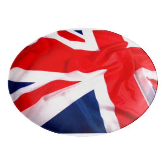 British Flag Porcelain Serving Platter