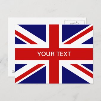 British Flag Post Cards | Union Jack Design | Zazzle