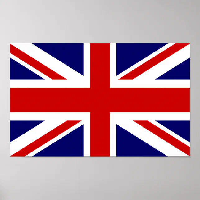 British Flag Poster Union Jack Design Zazzle British Flag Poster Union Jack Design Zazzle