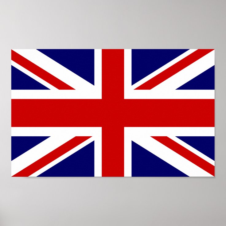 British flag poster | Union jack design | Zazzle