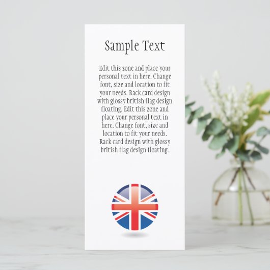 British Flag Rack Card (Standing Front)