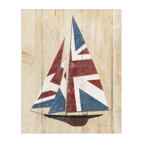 British Flag Sailboat Acrylic Print