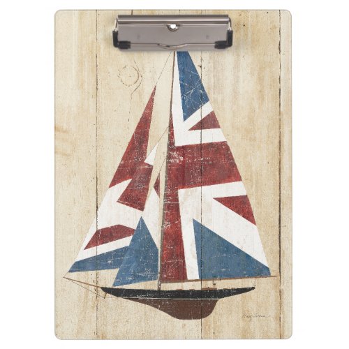 British Flag Sailboat Clipboard