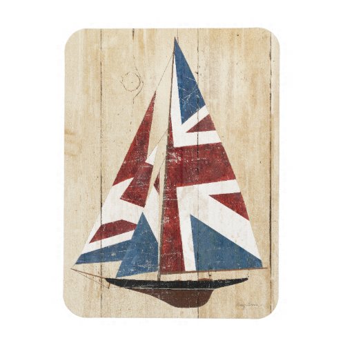 British Flag Sailboat Magnet