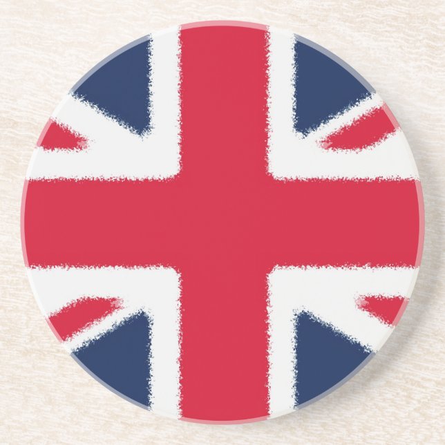 British Flag Sandstone Coaster (Front)