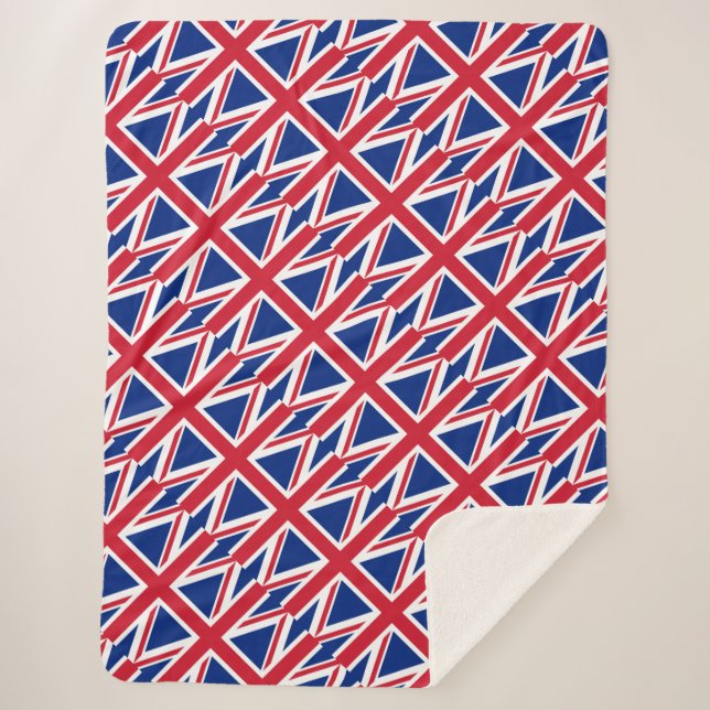 British flag sherpa blanket (Front)