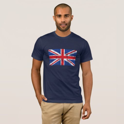 British Flag Shirt Distressed | Zazzle