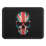 British Flag Skull On Black Tow Hitch Cover at Zazzle