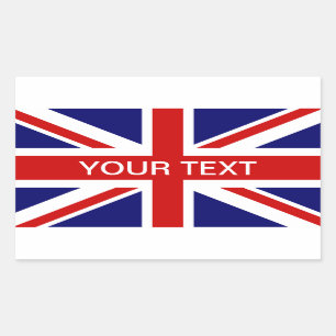 British flag stickers personalizable union jack