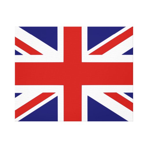 British flag stretched canvas prints | Zazzle