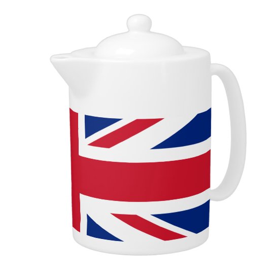 British flag teapot