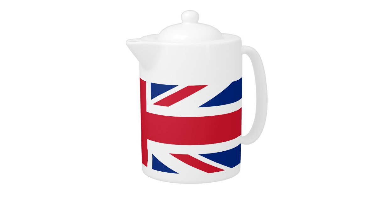 British flag teapot Zazzle