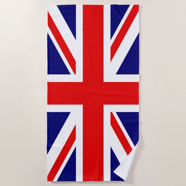 British Flag - The Union Jack Beach Towel (Front)